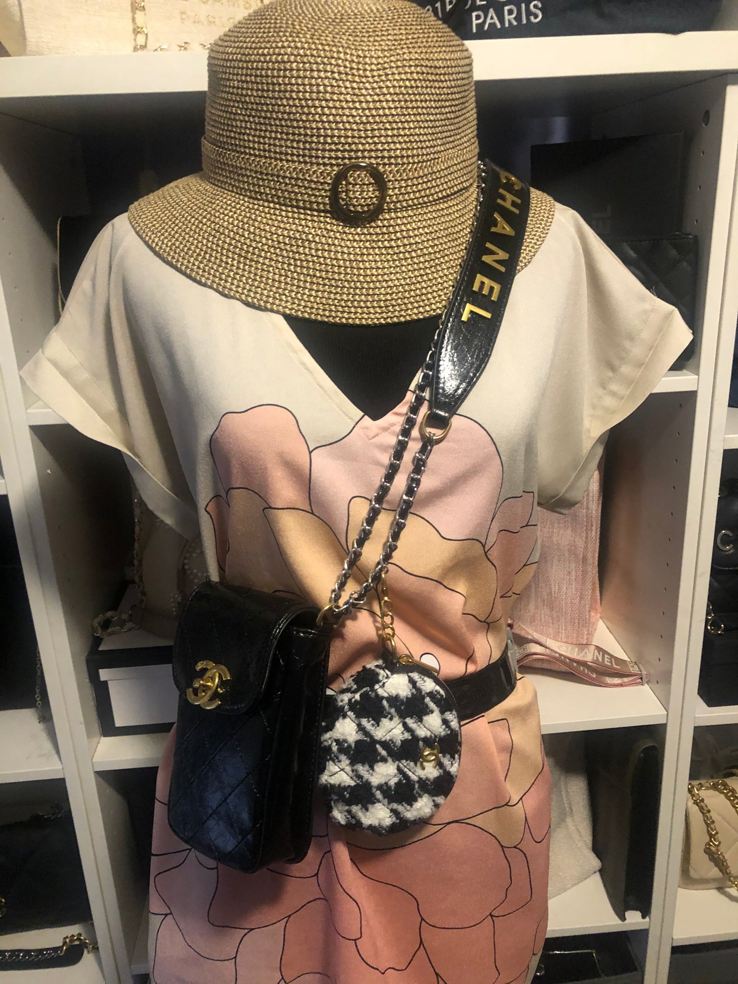 CC VIP Gift Multi Pochette Phone Bag with Tweed Coin Pouch