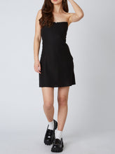 Load image into Gallery viewer, Strapless Black Mini Dress
