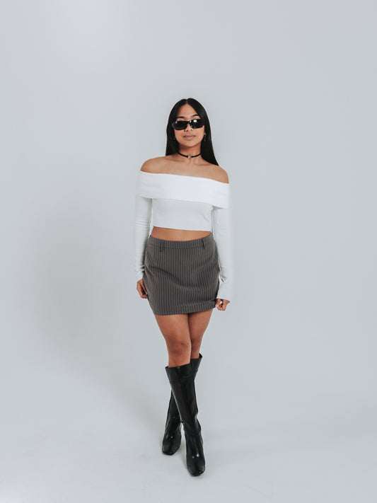 Dani Pinstripe Skirt
