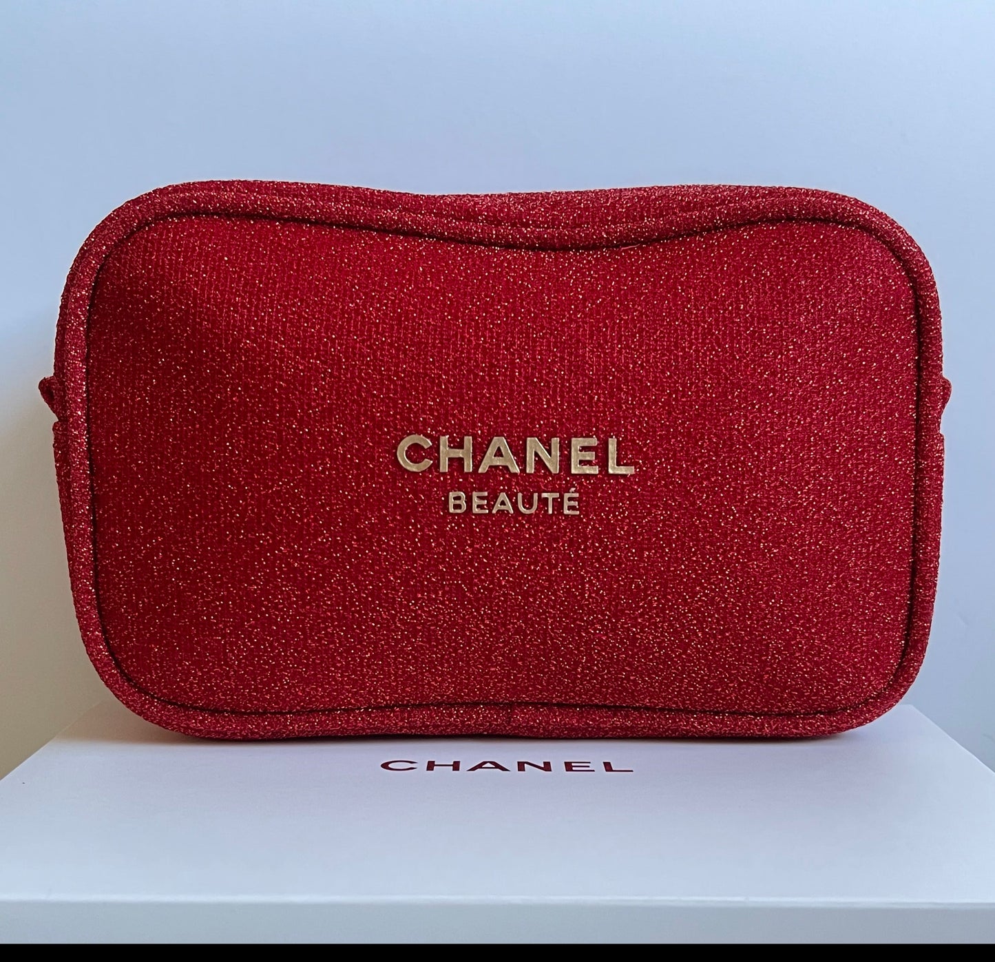 🖤Chanel Beauty VIP Xmas Gift Cosmetic Clutch Pouch Handbag &  Keyring🖤Genuine