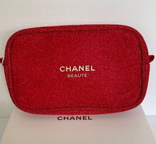 Load image into Gallery viewer, CC VIP Gift Red Gold Holiday Glitter Pouch Clutch Bag (w/o chain)
