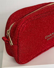 Load image into Gallery viewer, CC VIP Gift Red Gold Holiday Glitter Pouch Clutch Bag (w/o chain)
