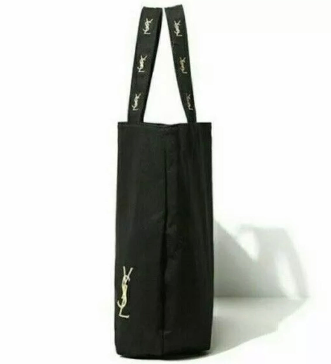 Yves Saint Laurent Tote Bag Black Pink inner gift novelty gift bag black  canvas