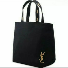 Load image into Gallery viewer, Yves Saint Laurent Black Canvas VIP Gift Parfums Tote Shopping Bag
